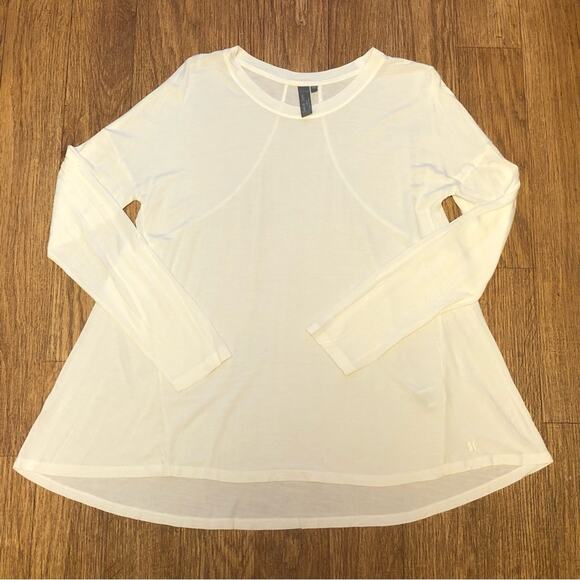 Sweaty Betty Easy Peazy Long Sleeve Crew Neck Shirt Top in Lily White Size XS - Picture 5 of 15